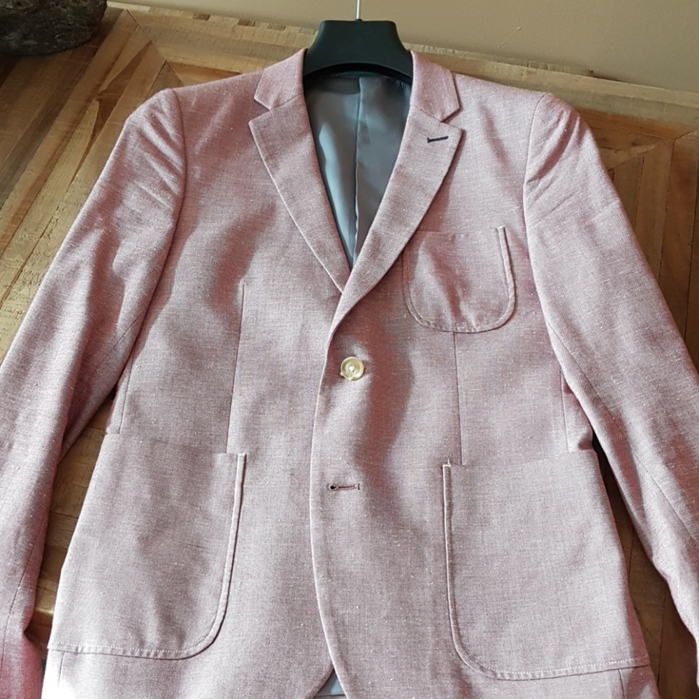 Dusty rose cotton sport coat size 36